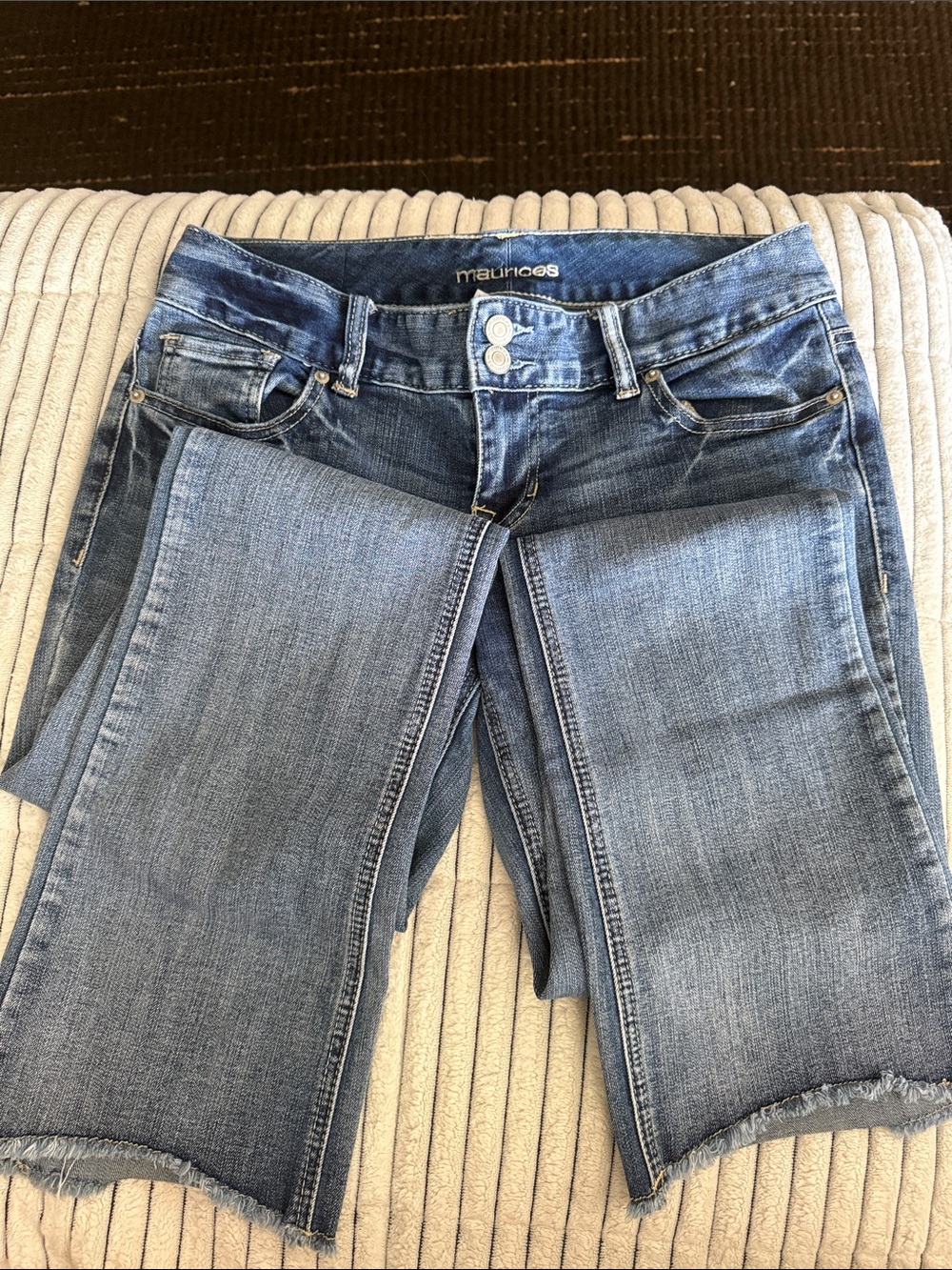 Maurices Women's Medium Blue Boot Cut Jeans 0136